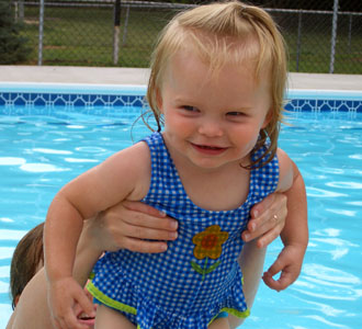 I am a little water baby now